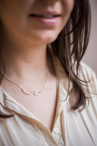 Sterling Silver Wave Necklaces