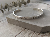 Sterling Silver Coordinate Cuff Bracelet