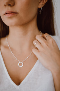 Personalised Satellite Halo Necklace