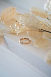 Personalised 9ct Gold D Shape Ring