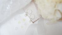 Sterling Silver Pearl Drop Hoops