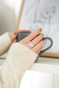 Personalised Heart Spinner Ring