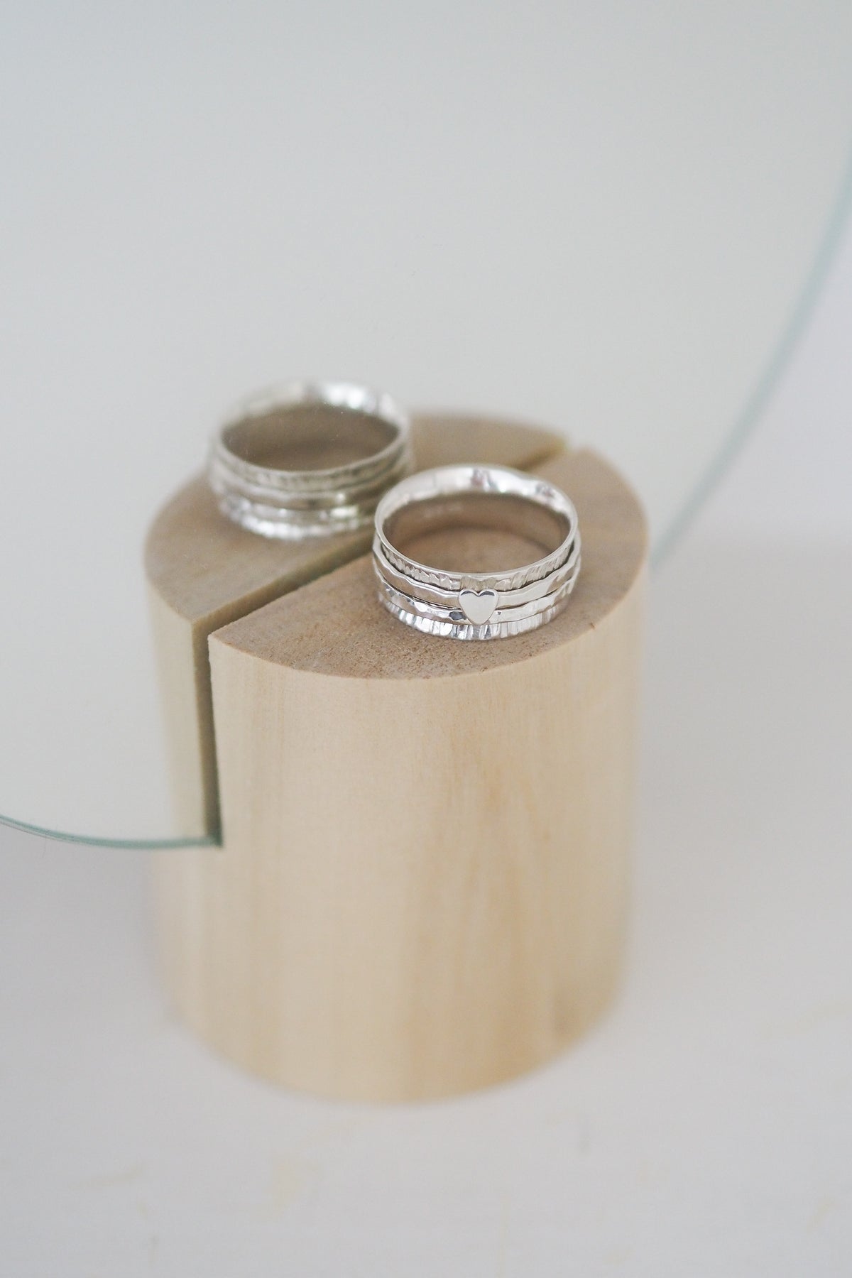 Personalised Heart Spinner Ring