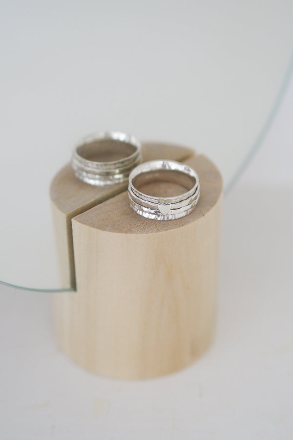 Personalised Heart Spinner Ring