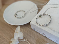 Organic Halo Birthstone Necklace