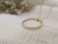 9ct Gold Organic Circle Necklace