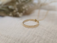 9ct Gold Organic Circle Necklace