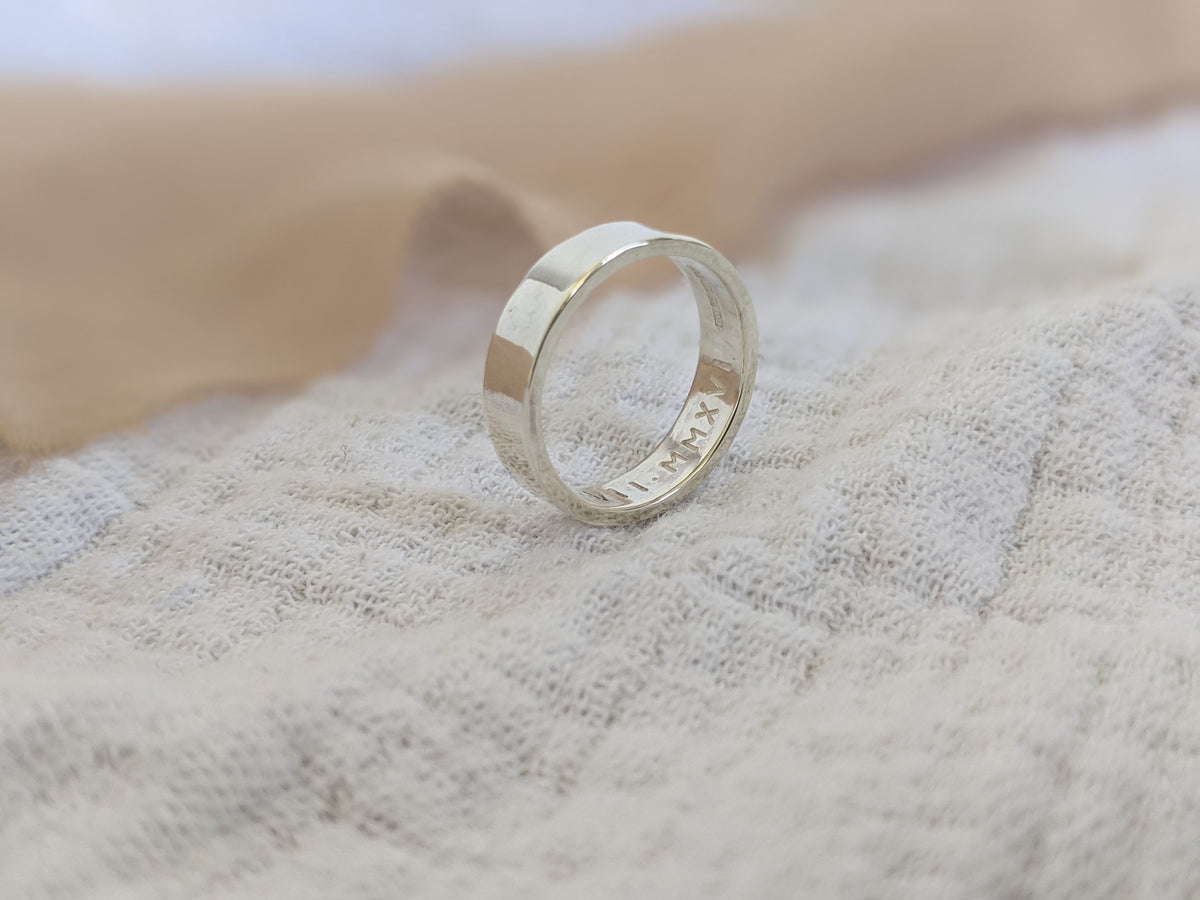 Chunky Silver Secret Message Ring