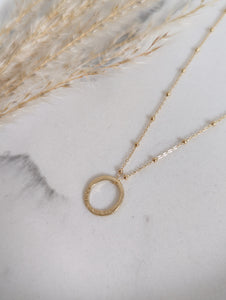9ct Gold Satellite Halo Necklace