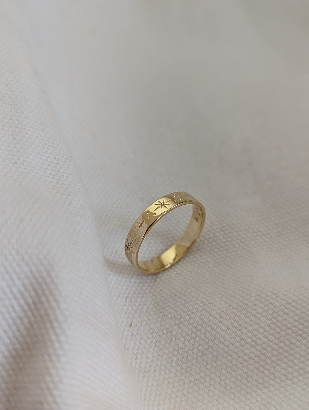 Personalised 9ct Solid Gold Midnight Band