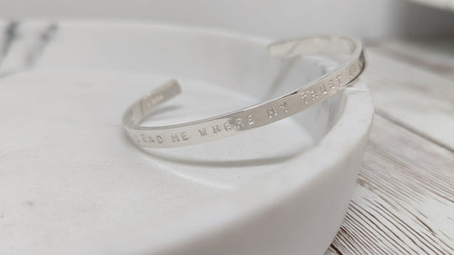 Personalised Sterling Silver Cuff Bracelet