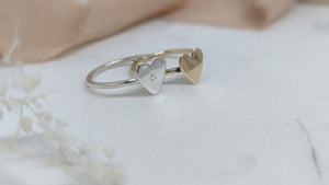Solid 9ct Gold Orla Heart Ring