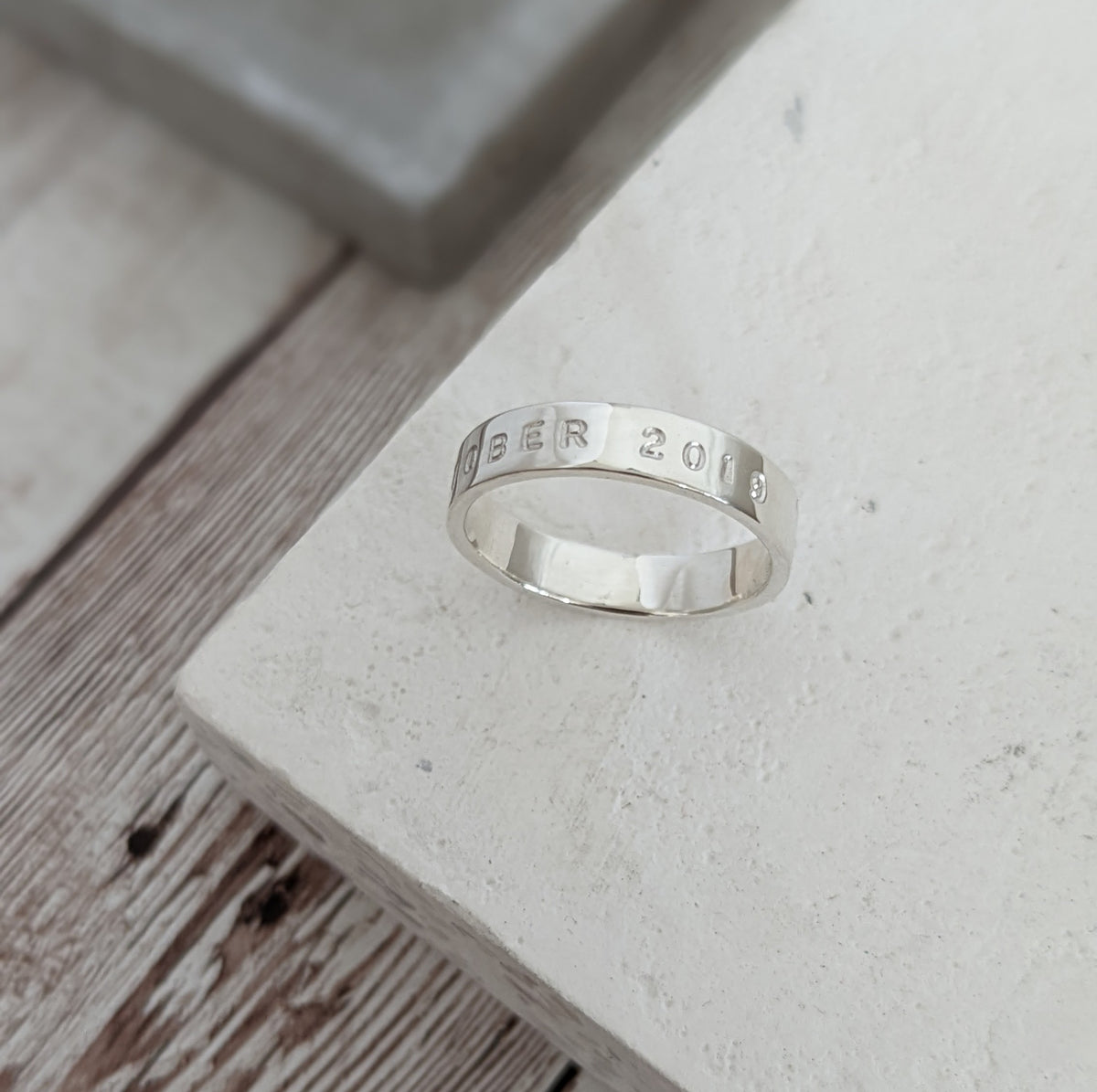 Sterling Silver message Ring