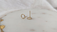 14ct Gold Filled Circle Stud Earrings
