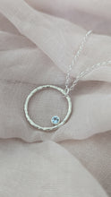 Load image into Gallery viewer, Organic Halo Birthstone Necklace