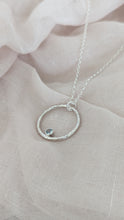 Load image into Gallery viewer, Organic Halo Birthstone Necklace