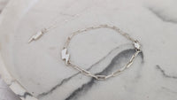 Sterling Silver Lightning Bolt Bracelet