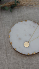 Load image into Gallery viewer, Personalised Hammered 9ct Gold Necklace