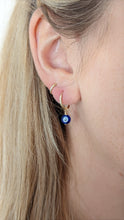 Load image into Gallery viewer, 14ct Gold filled Evil Eye Huggie Hoops