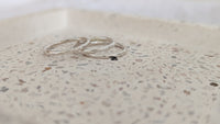 Textured Silver Stacking Ring