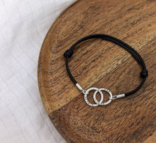 Load image into Gallery viewer, Personalised Interlocking Halo Cord Bracelet