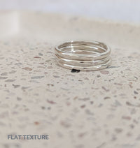 Textured Silver Stacking Ring