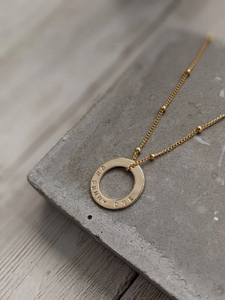 14ct Gold filled satellite halo necklace