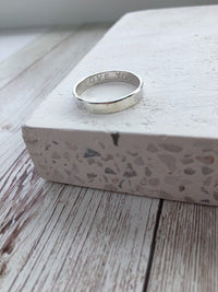 Sterling Silver Secret Message Ring