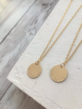 Load image into Gallery viewer, Personalised 14ct Gold Filled Disc Necklace