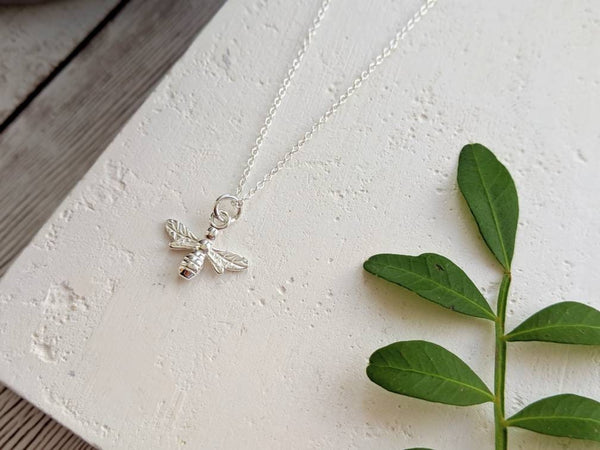Sterling Silver Bee Necklace