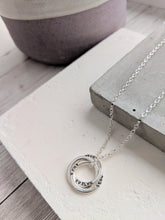 Load image into Gallery viewer, Personalised  Sterling Silver Interlocking Rings Necklace