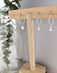 Celestial Star Hoop Earrings
