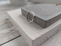 3mm Sterling Silver D Shape Ring