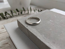 Load image into Gallery viewer, 3mm Sterling Silver D Shape Ring