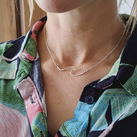Sterling Silver Wave Necklaces
