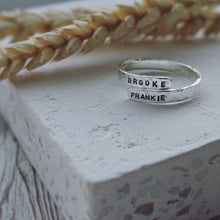 Load image into Gallery viewer, Silver Personalised Wrap Ring