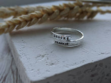 Load image into Gallery viewer, Silver Personalised Wrap Ring