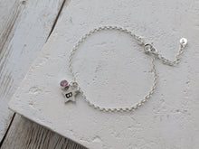 Load image into Gallery viewer, Initial Star Charm Bracelet
