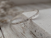 Personalised Silver Bangle