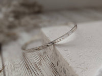 Personalised Silver Bangle