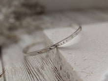 Load image into Gallery viewer, Personalised Silver Bangle