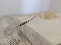 Personalised Silver Bangle