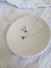 Load image into Gallery viewer, Personalised Initial Birthstone Necklace