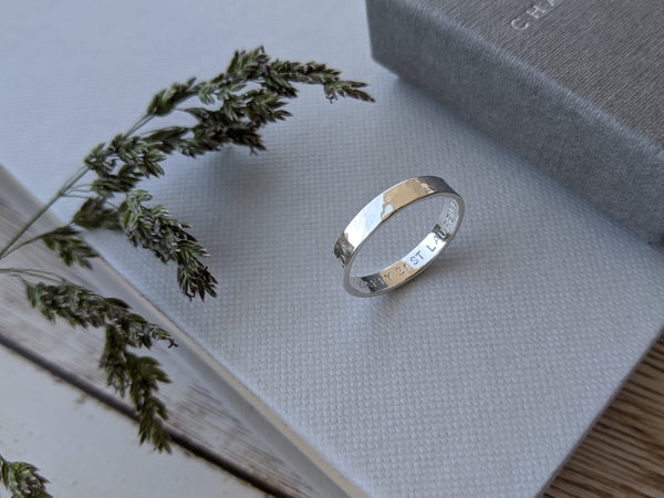 Sterling Silver Secret Message Ring