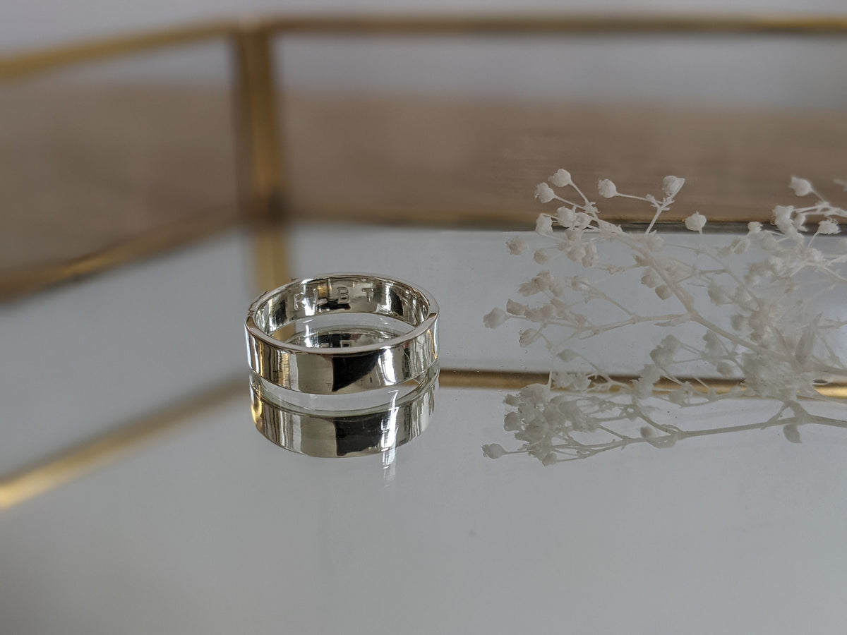 Chunky Silver Secret Message Ring