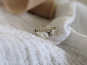 Chunky Silver Secret Message Ring