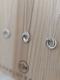 Personalised  Interlocking Rings Necklace